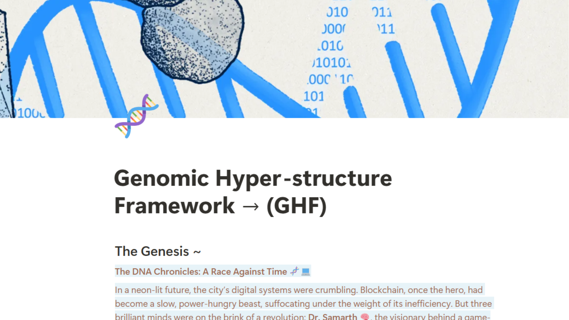 Genomic Hyperstructure Framework Project